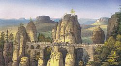Basteibrücke um 1870