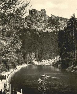 Amselsee - Blick zur Lokomotive