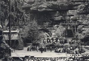 Rathen Felsenbühne- historische Aufnahme