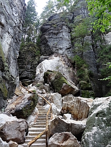 Schwedenlöcher- neuer Weg am Schwedenturm