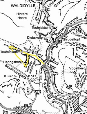 Teufelsschlüchten Übersichtskarte