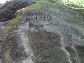 Forstgraben bei Hohnstein-alte einmeißlungen