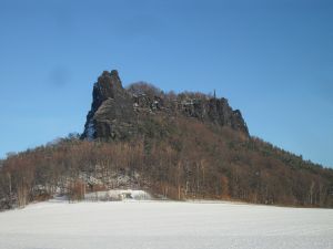 Der Lilienstein im Winter