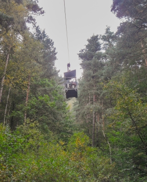 Lilienstein Aufzug von unten fotografiert