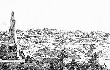 Obelisk August des Starken  von Adrian Ludwig Richter 