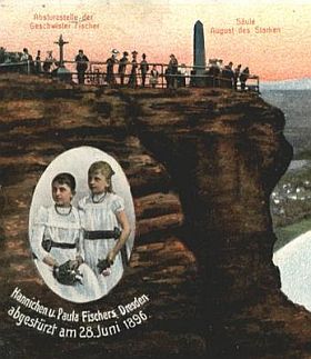 Unfall auf dem Lilienstein 1896