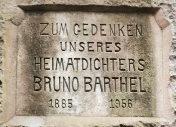 Gedenktafel Bruno Barthel im Uttewalder Grund